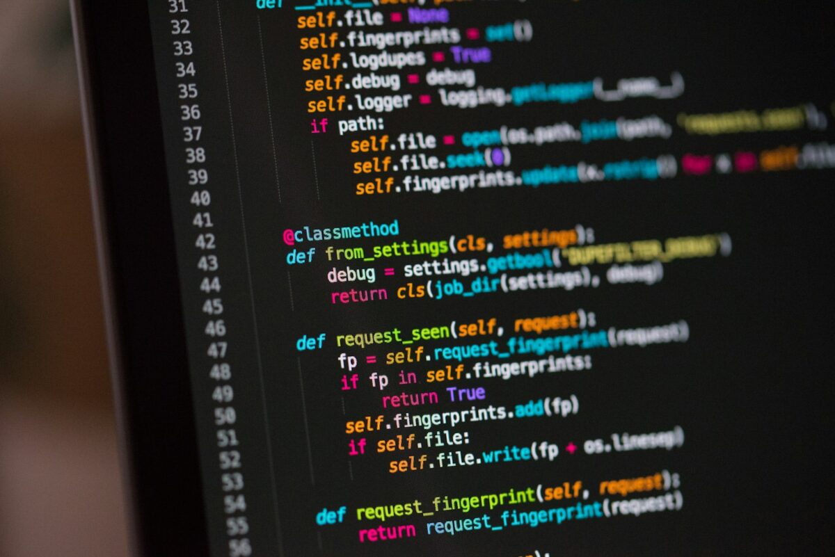 ソースコードを表示した画面